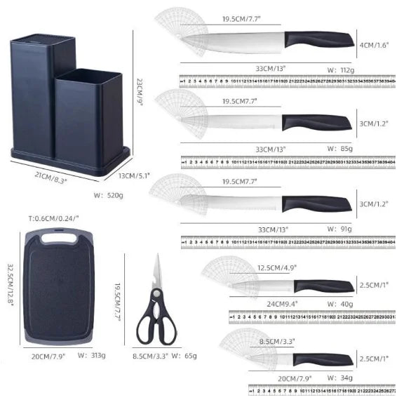 Full Set Kitchen Utensils Luxury 19 Pieces With Tablet Silicone Spatula Knife Scissors-Neverdie Store