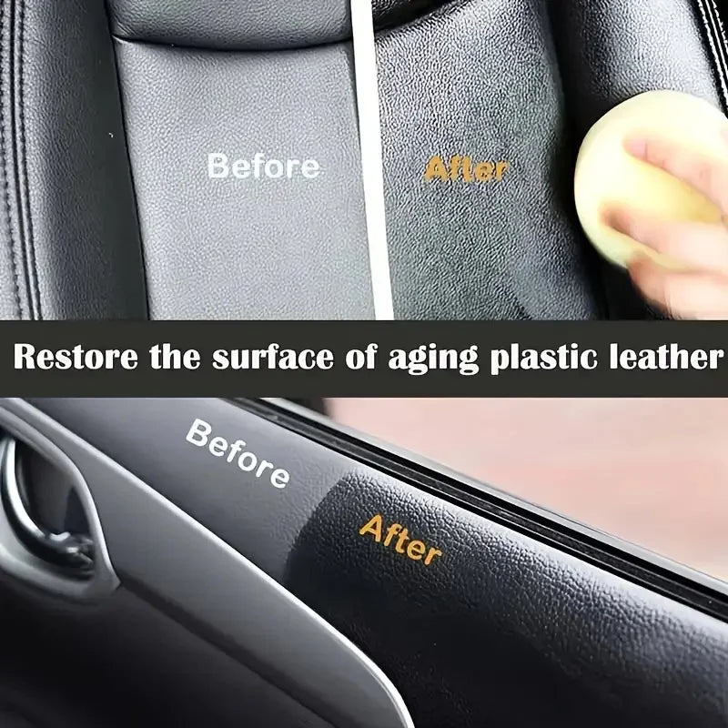 Car Plastic Restorer Back To Black Gloss Auto Interior Leather & Panel Renewal Wax Coating Agent Auto Polish And Repair Coating