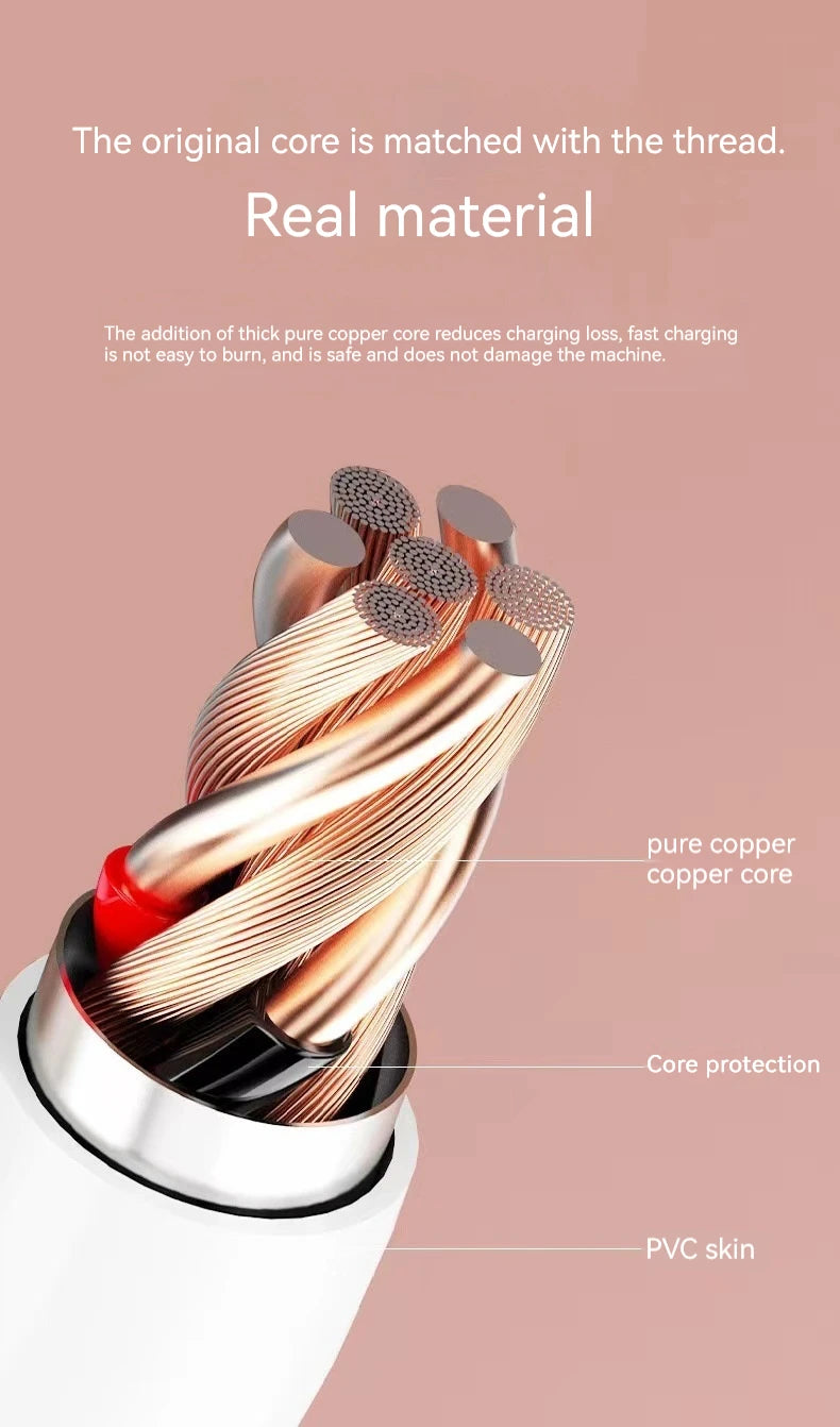 USB Type C 66W Fast Charge Cable 3M 5M 8M 10M 12M  USB C Port Universal Micro USB Data Cable for Huawei Xiaomi Samsung Camera