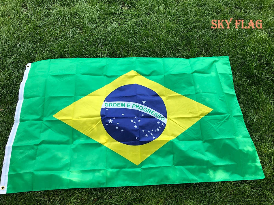 Bandeira do Brasil Grande 90x150cm Oficial Torcedor