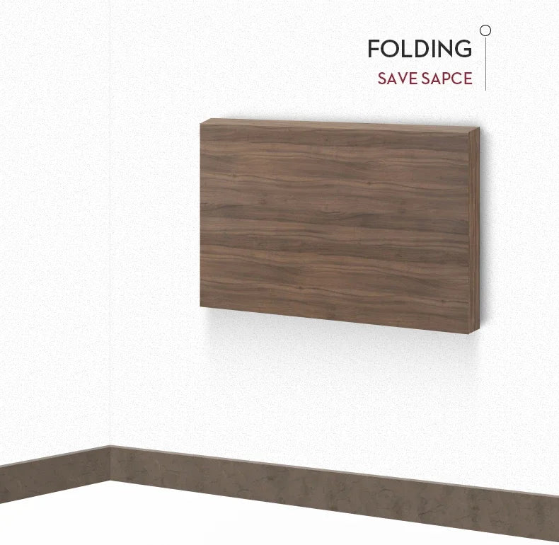 2PCS Folding Bracket for Shelf Table Desk Heavy Duty Floating Triangle Shelf Collapsible Space Saving DIY Wall Mounted Bracket