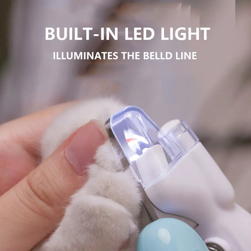 Cortador de Unha Profissional para Pets com Luz Led