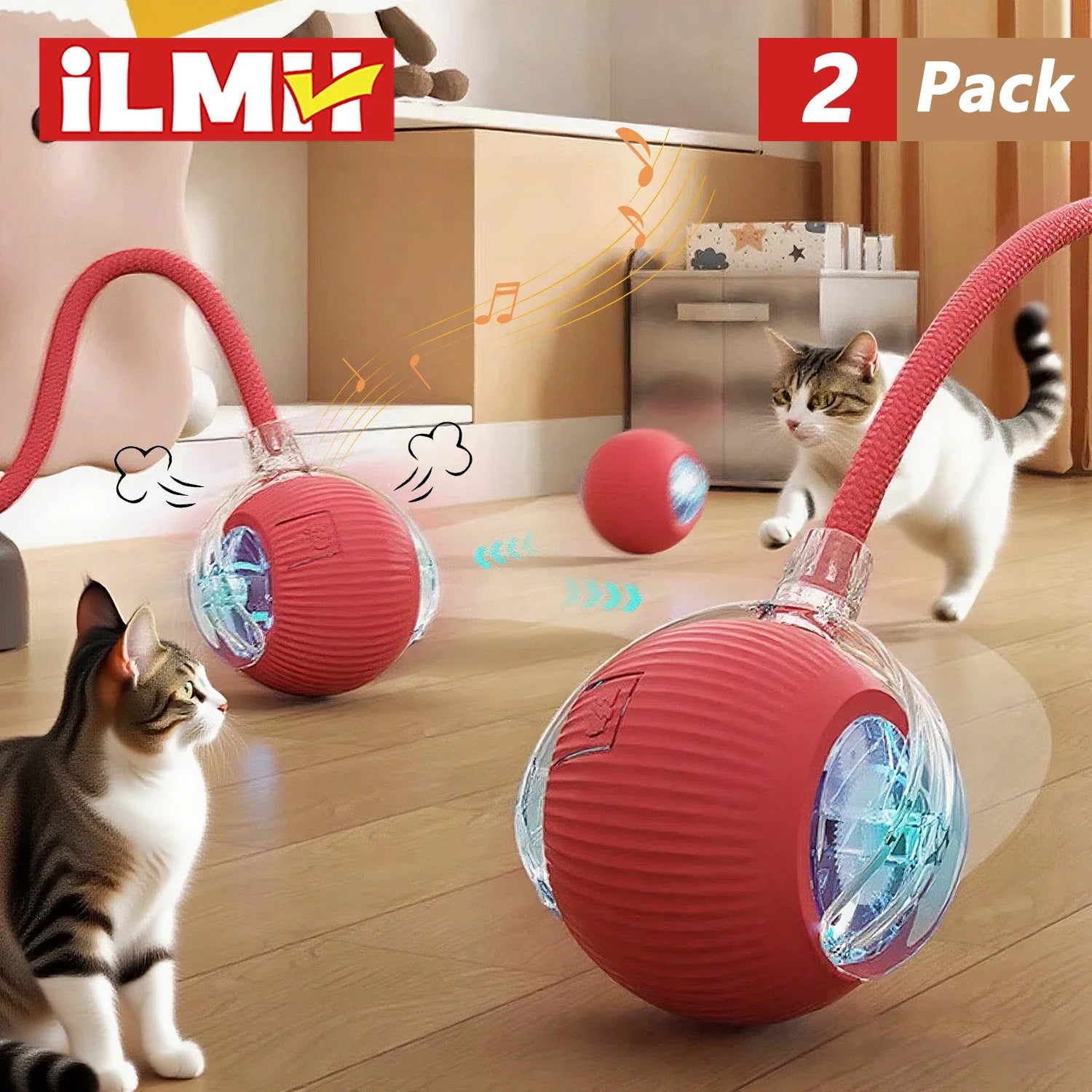 Bola Interativa Elétrica com Movimento Automático para Pets