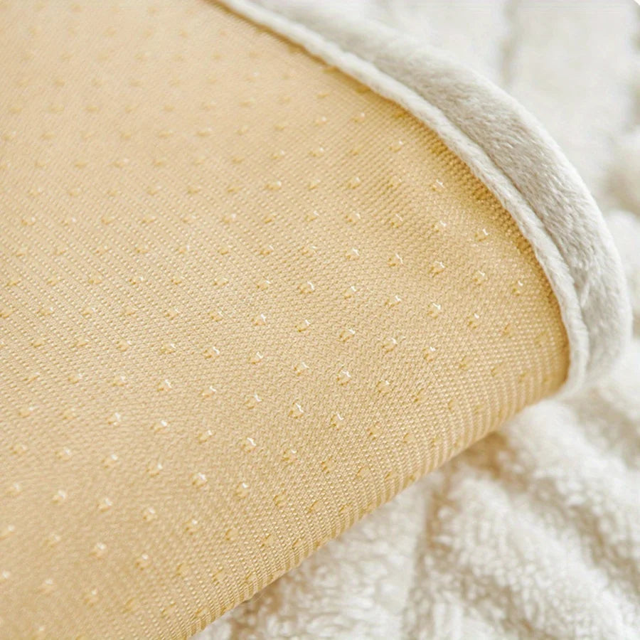 1pc Velvet Sofa Cover Crream Style Striped Sofa Towel Non-slip Sofa Cushion Cover Couch Protector Covers Home Decor