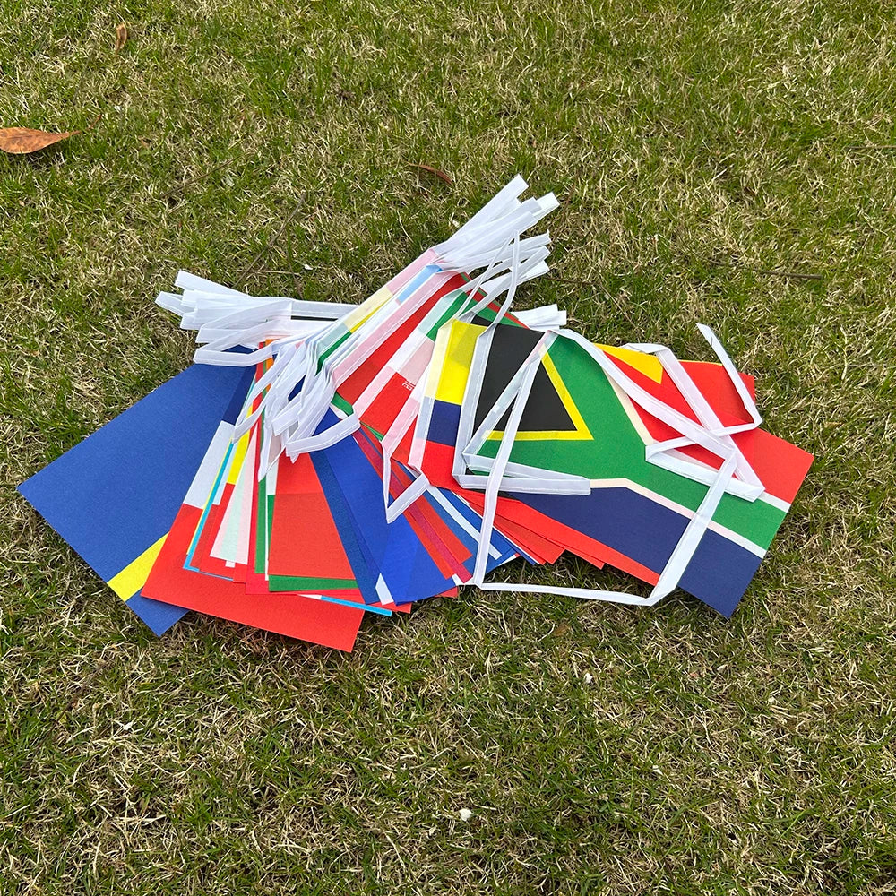 Varal de Bandeiras dos Países Copa do Mundo 2026 - Decoração