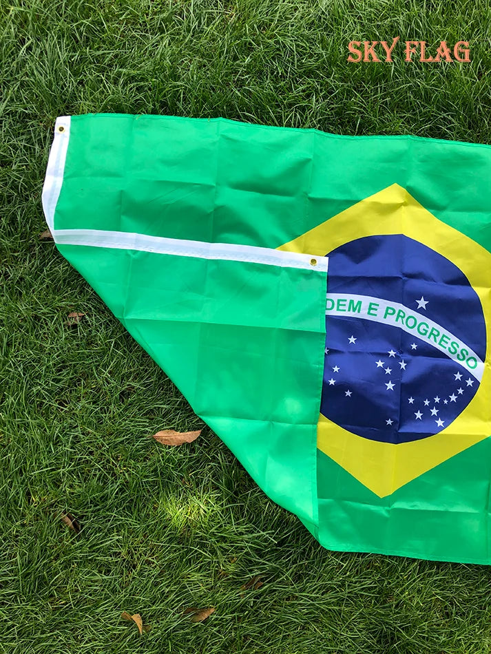 Bandeira do Brasil Grande 90x150cm Oficial Torcedor