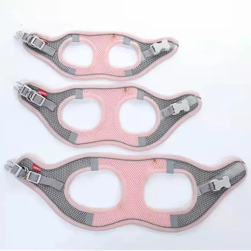 Colete Peitoral com Guia Refletivo e Respirável para Pets