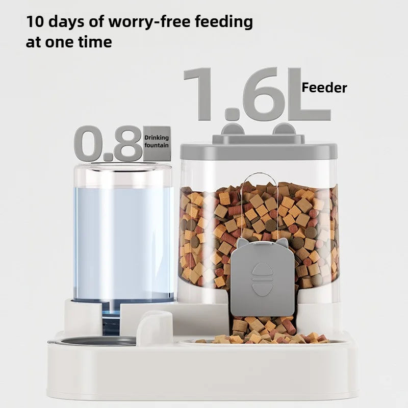 Alimentador e Bebedouro Automático 2 em 1 para Pets