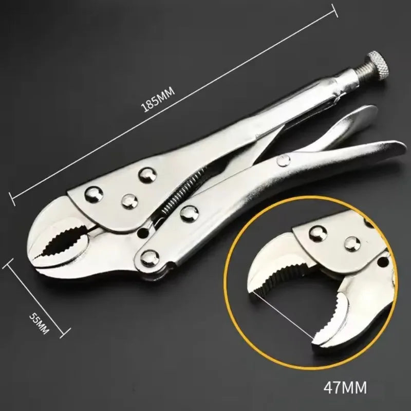 Industrial Grade Multifunctional Pressure Pliers Heavy-Duty Powerful C-Type Fixed Circular Mouth Force Wrench Tool