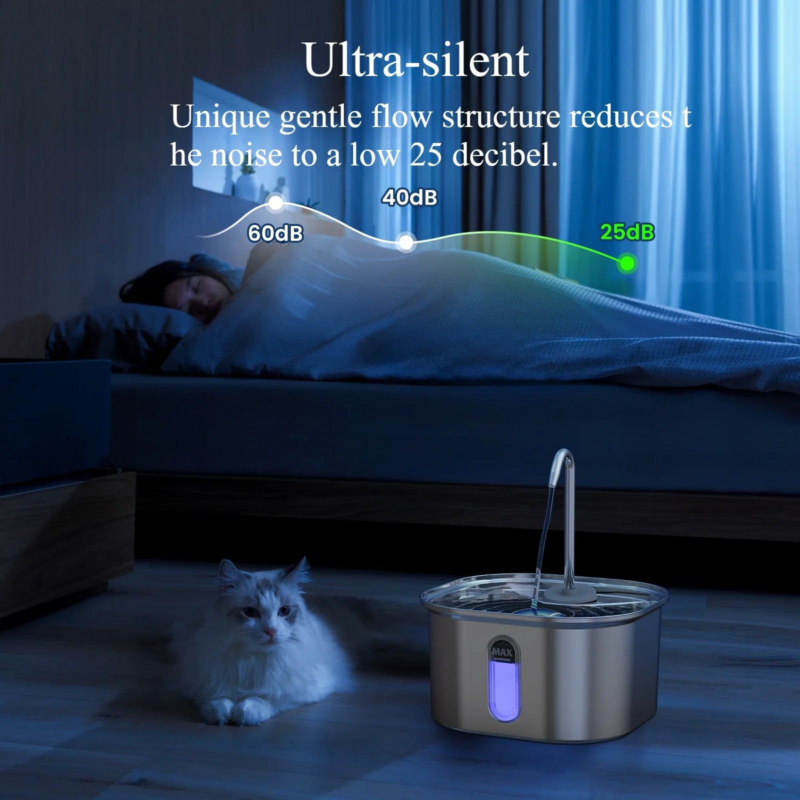Fonte de Água Automática de Inox Premium para Pets