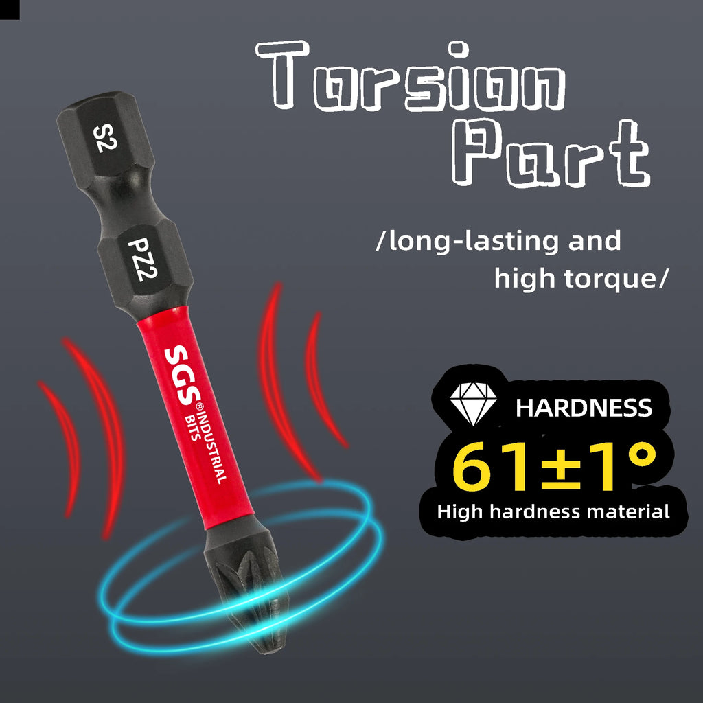 Kit 15 Bits de Chave de Ferramentas de Alto Torque Magnético S2