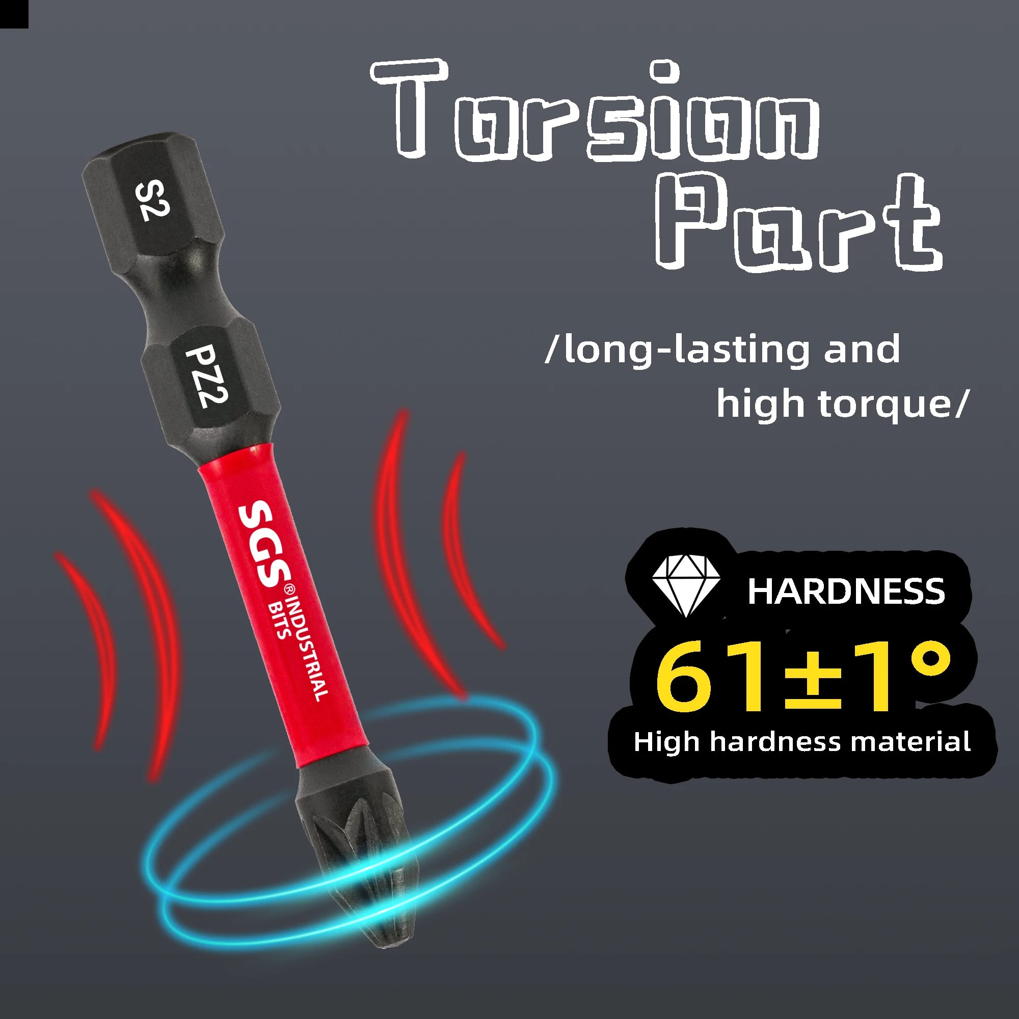 Kit 15 Bits de Chave de Ferramentas de Alto Torque Magnético S2