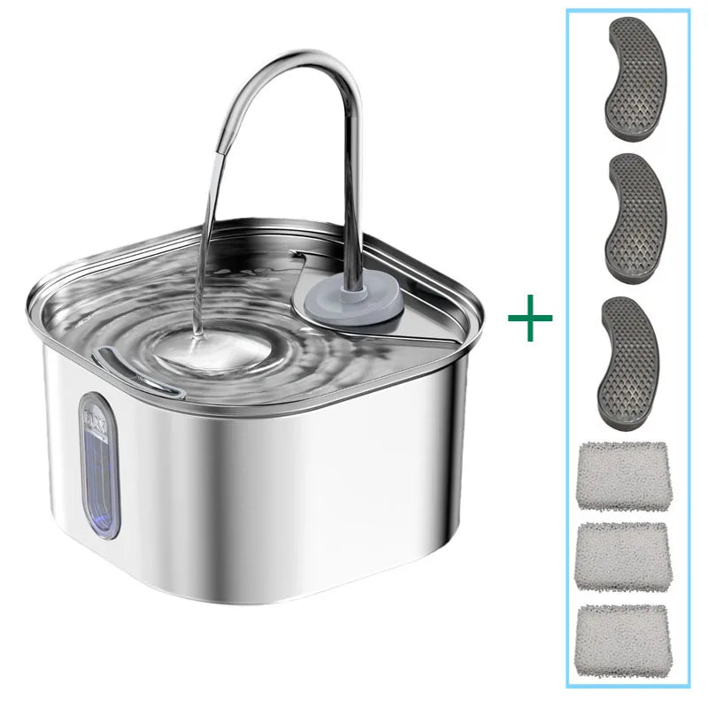 Fonte de Água Automática de Inox Premium para Pets