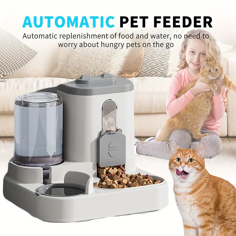 Alimentador e Bebedouro Automático 2 em 1 para Pets