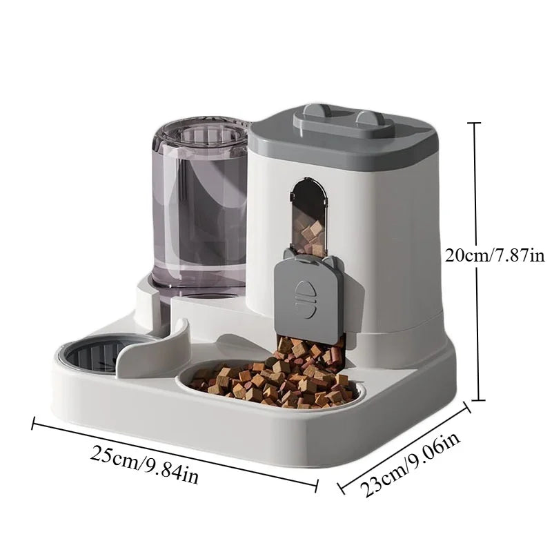 Alimentador e Bebedouro Automático 2 em 1 para Pets