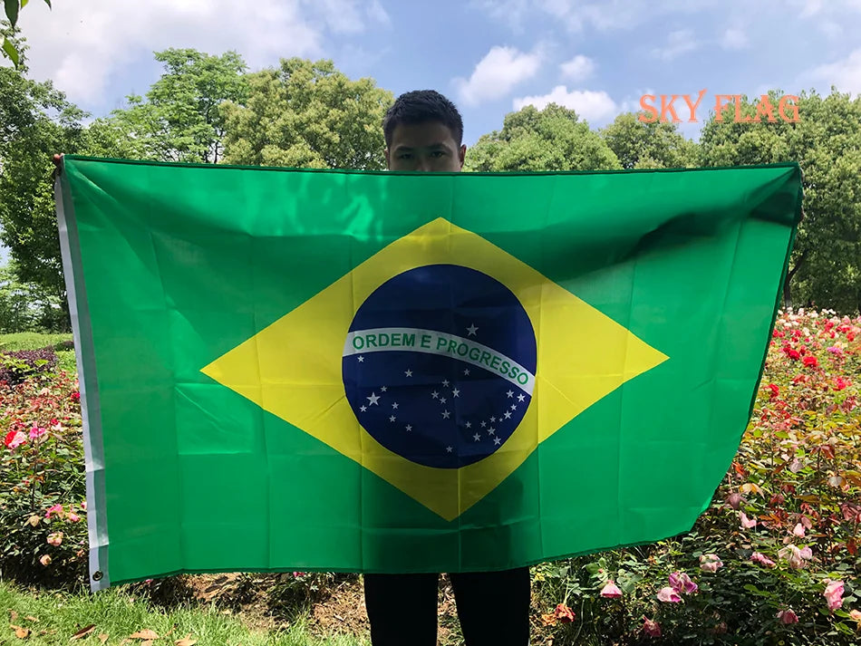 Bandeira do Brasil Grande 90x150cm Oficial Torcedor